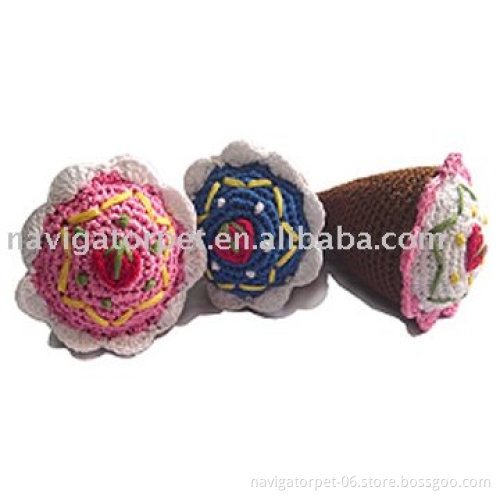Durable and Colorful Pet Crochet Toy